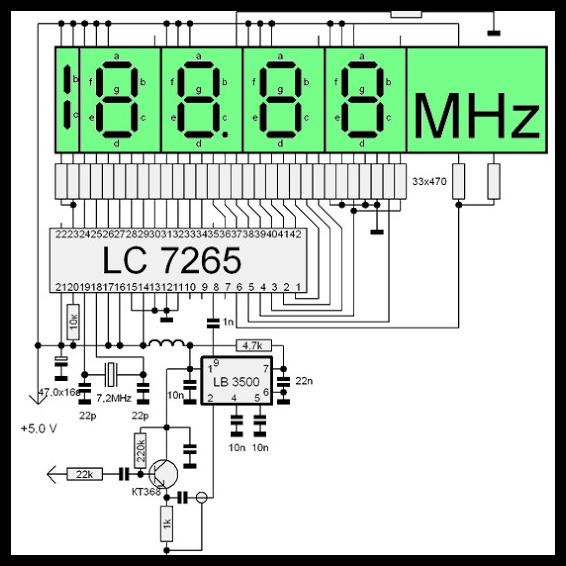 READY STOK// LC7265 SANYO FM FREQUENCY COUNTER DISPLAY 42PIN