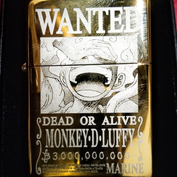 Korek Api Zippo One Piece Luffy Gear 5 Bounty Zippo Custom Ukir
