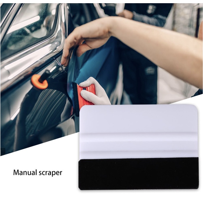 Rakel Scrapper Kape Biru Alat Bantu Pasang Stiker Sticker Kaca