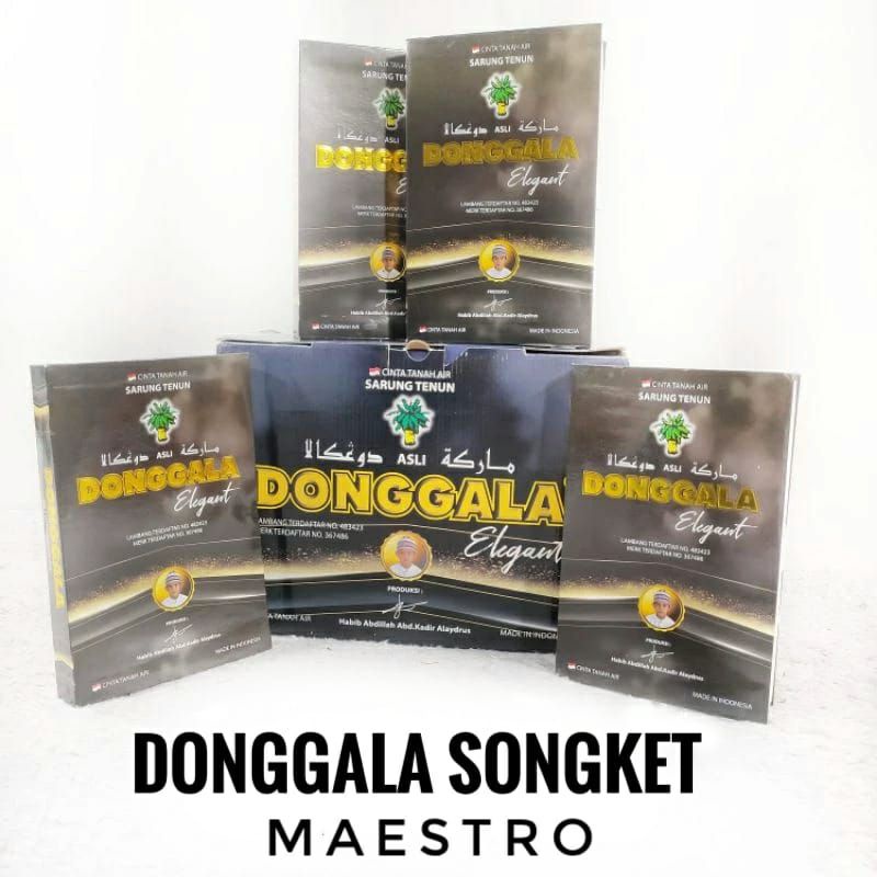 Sarung Donggala Songket Maestro Putih Seragam Ecer Grosir SN