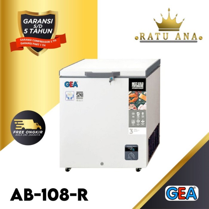 Terbaru Gea By Gea Chest Freezer Type Ab 108 / Ab108 - Freezer Box Promo Terlaris