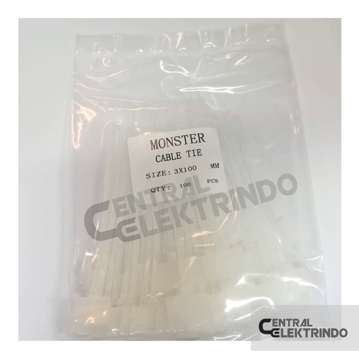 

LABEL Kabel Ties Cable Tie 3 x 10cm Maker Name Tag 3x100mm 100pc Putih
