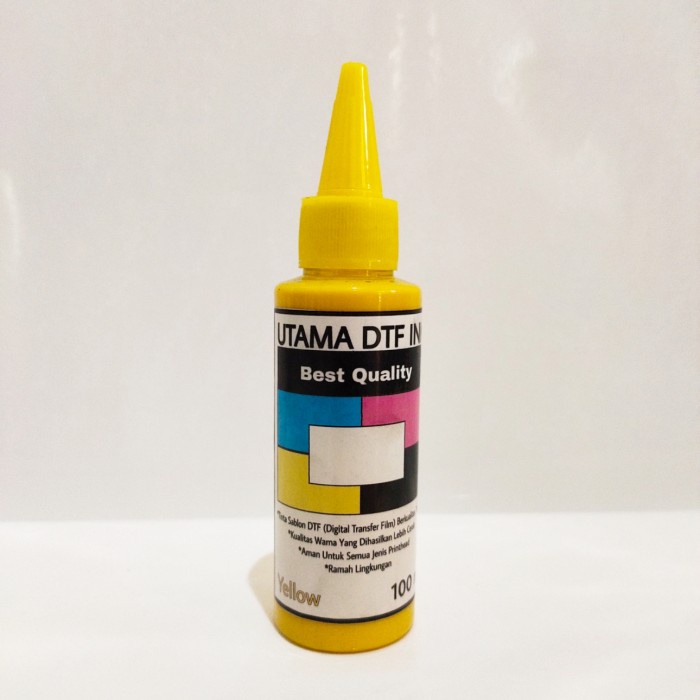 

For Sale Tinta Sablon Dtf / Utama Digital Transfer Film Ink Cmyk White 100 Ml Terbaik