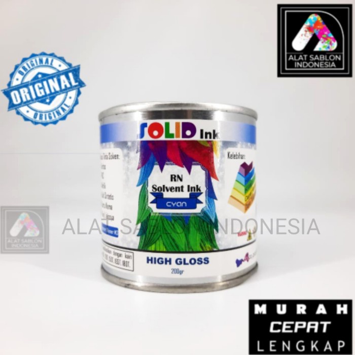 

For Sale Tinta Sablon Pvc Solid Ink Cyan 250Gr New Original