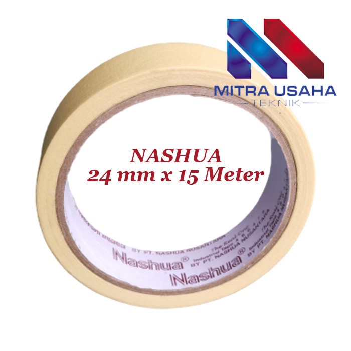 Lakban Kertas NASHUA Industrial Masking Tape Nashwa Selotip Solasi Original ORI Perekat Kertas