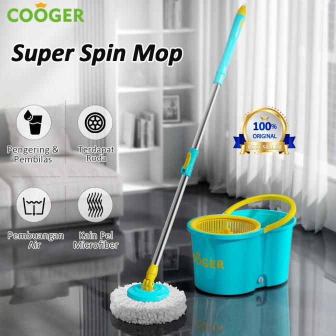 COOGER Alat Pel Spin Super Mop // Spin Mop Cooger