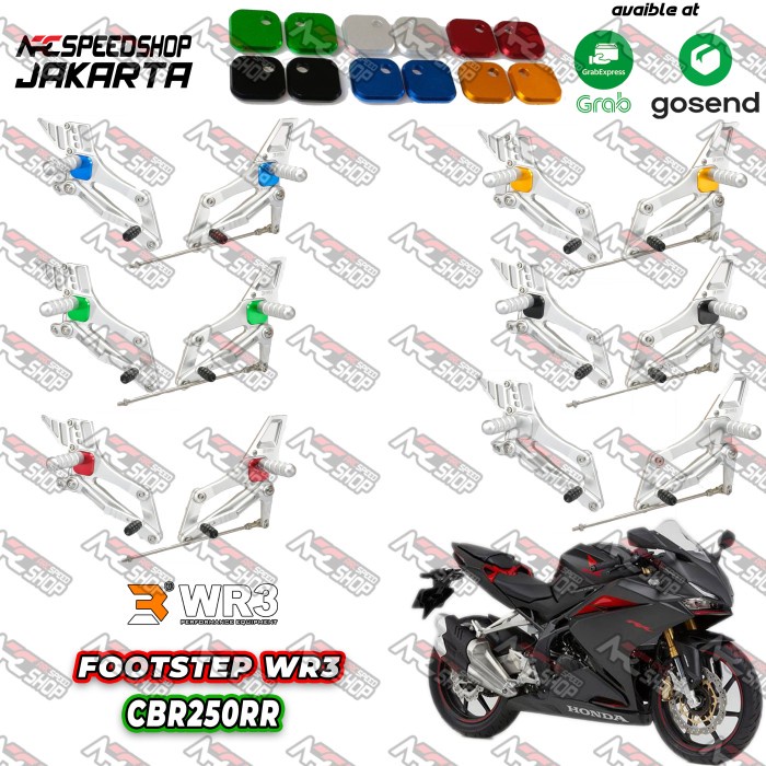 Termurah Footstep / Foot Step Racing Wr3 Cbr 250 V-Series Honda Cbr250Rr Silver Harga Khusus