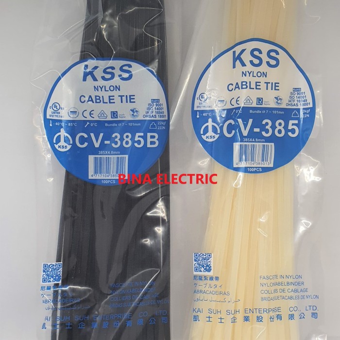 

Terbaru Kabel Ties Kss 38Cm Cv-385B / Kabel Tis Kss 38Cm 385X4.8Mm Cv385B Promo Terlaris