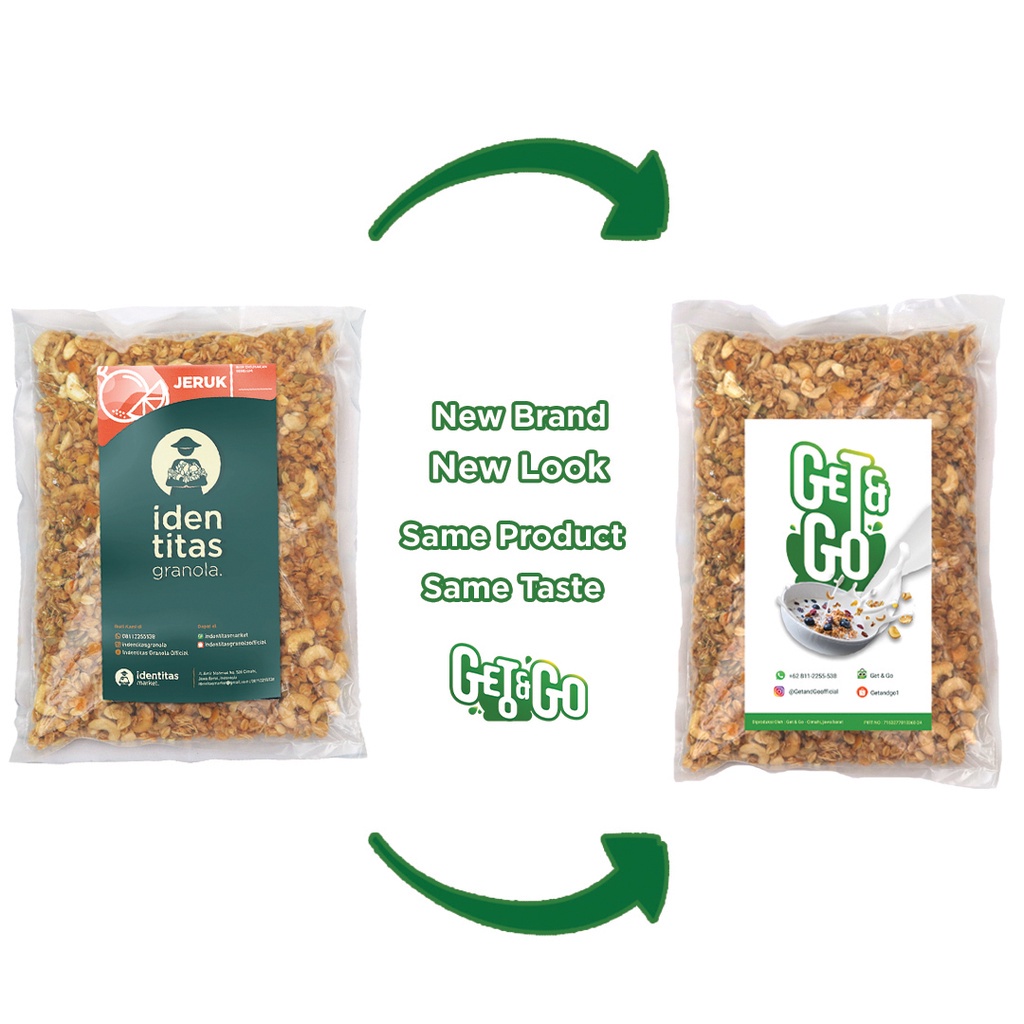 

Get And Go Granola Jeruk 1 Kg - Granola 1 Kg Sereal Granola Cereal