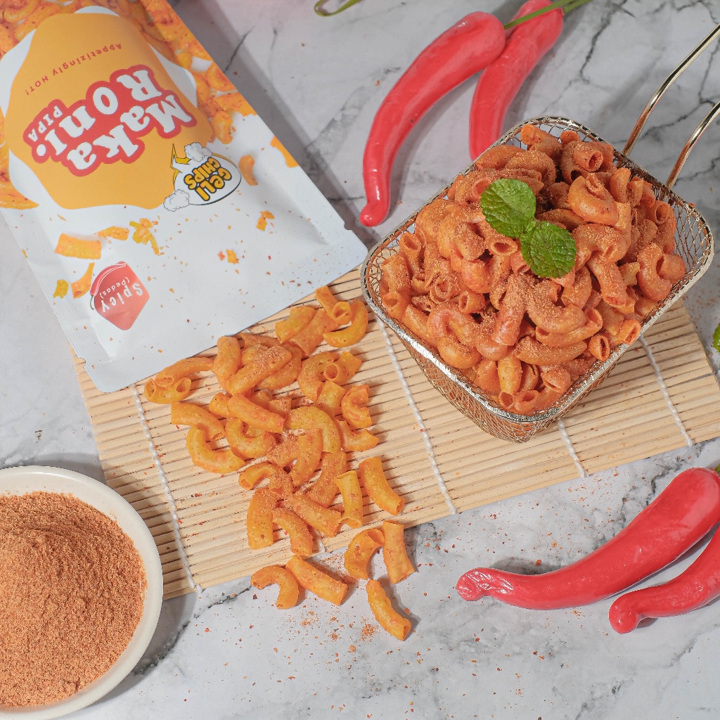 

Geli Chips Combo 4Pcs - Makaroni Pipa Spicy - Hemat