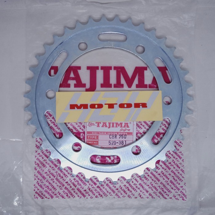 Sprocket Gear Gir Blkng Tajima Racing Fariasi Motor 250 520 38T