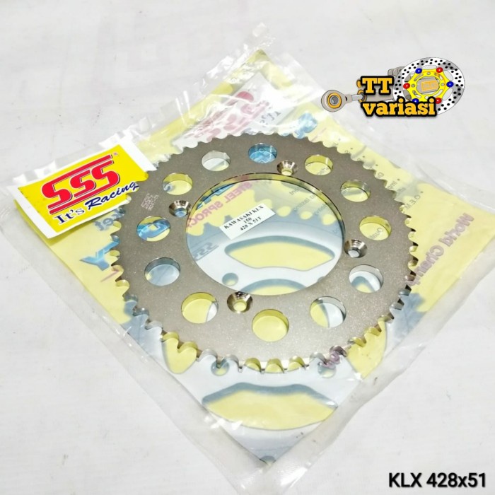 Gear Belakang Sss Klx 150 428 - 51T 52T 53T 54T 55T