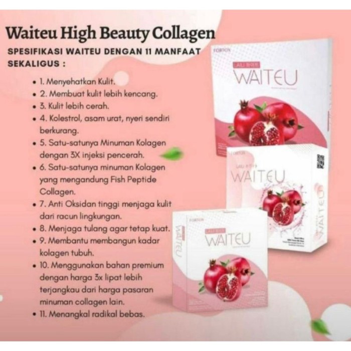 100% Ori Waiteu High Beauty Collagen Drink Minuman Kolagen Kecantikan
