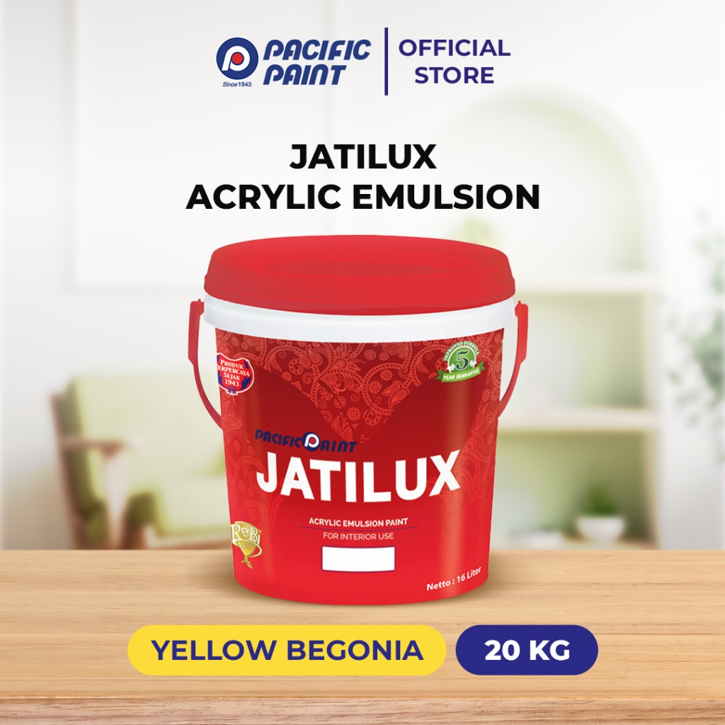 Jatilux Acrylic Emulsion-Cat Dinding Interior- YELLOW BEGONIA-20kg