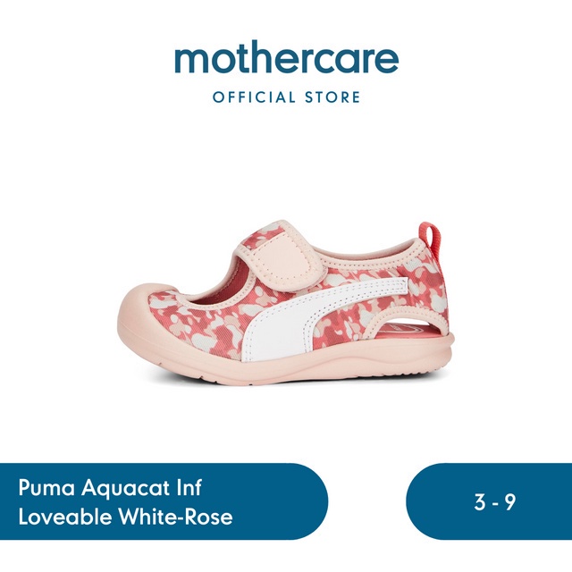 Puma Aquacat Inf Loveable White-Rose - Sepatu Sandal Anak Perempuan (Pink)