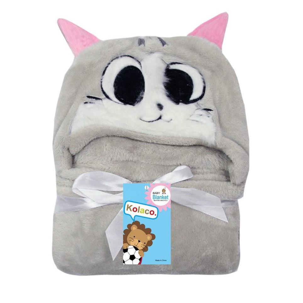 DISCOUNT SELIMUT BAYI TOPI BONEKA 3D / SELIMUT BAYI KARAKTER FLEECE TETAP TRENDING DI SHOPEE