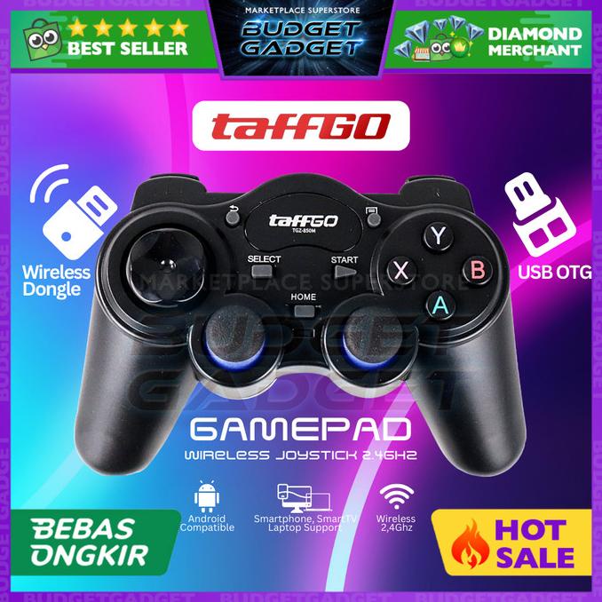TaffGO Gamepad Wireless Joystick 2.4GHz Laptop Smartphone Smart TV Box