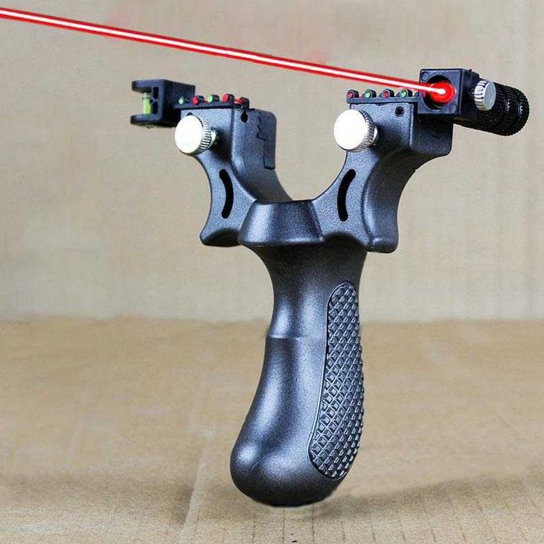 TERBAIK SYQT BIG POWER KETAPEL TACTICAL SLINGSHOT WITH LASER SIGHT & RUBBER BAND - SSGX TERBARIK DI 