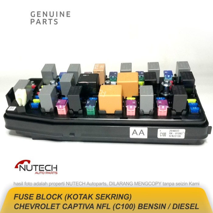 Fuse Block Kotak Box Sekring Sikring Captiva Nfl C100 Bensin Diesel Gm