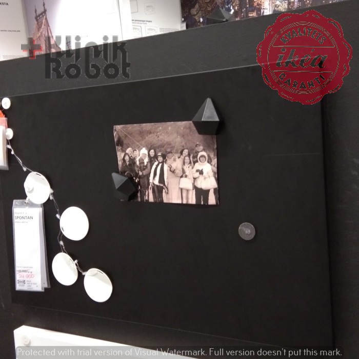 

Promo Papan Plat Baja Magnet Hitam Memo Board 40X60Cm