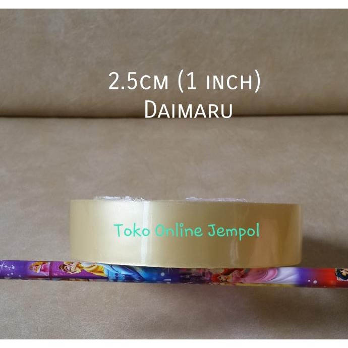 

MEDIUM Lakban Transparant Daimaru 2.5cm 1 inch selotip