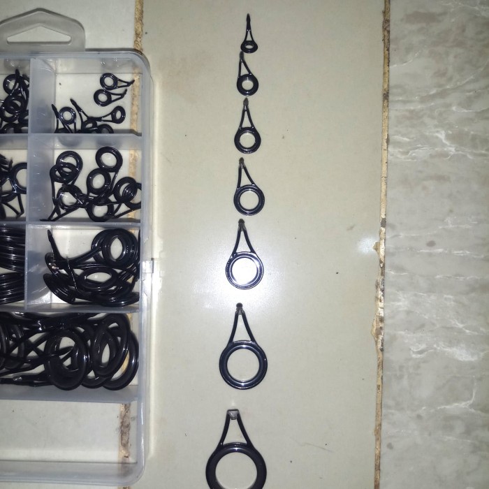 Ring Mamarit Joran,Alat Pancing 1Set Isi 7 Pcs