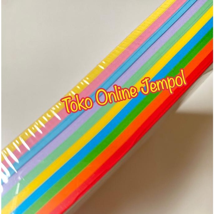 

ecer Kertas HVS Warna A4 re-pack Rainbow SIDU 80gr lembar ATK1447SD