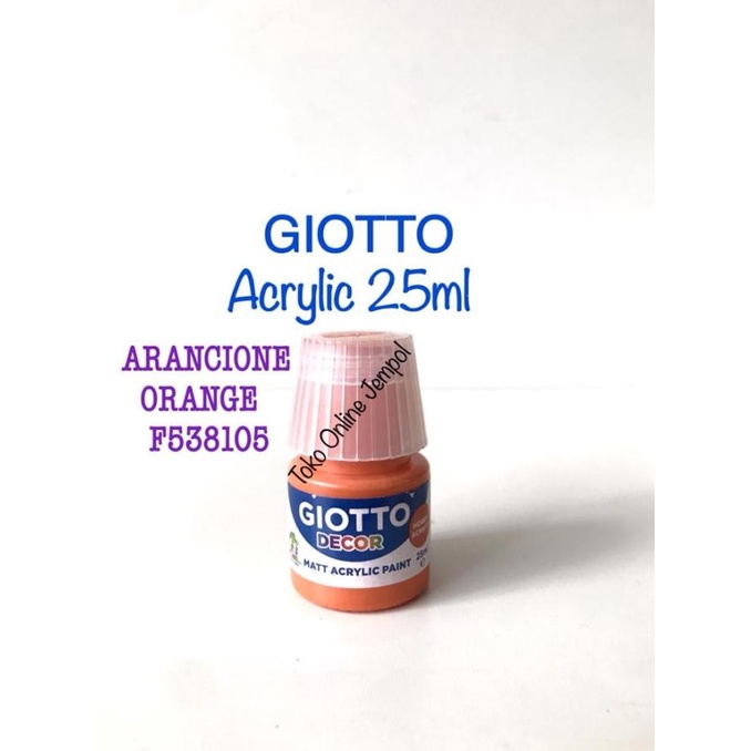 

25ml ORANGE Acrylic Cat Akrilik Paint Art 538155 art cet ATK1304GT