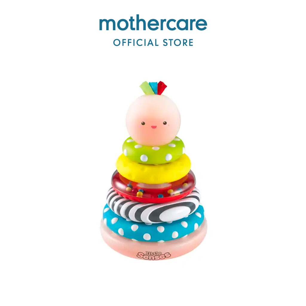 ELC Little Senses Glowing Stacking Rings - Mainan Aktvitas Ring Donut
