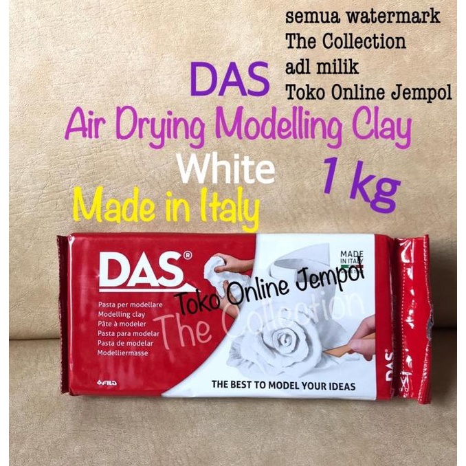 

ATK0674DS 1kg Putih DAS Modelling Air Drying Clay F387500 white 1000 g