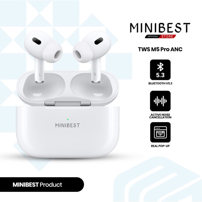 Ready MINIBEST M5 Pro ANC TWS Earphone Headset Bluetooth V5.3
