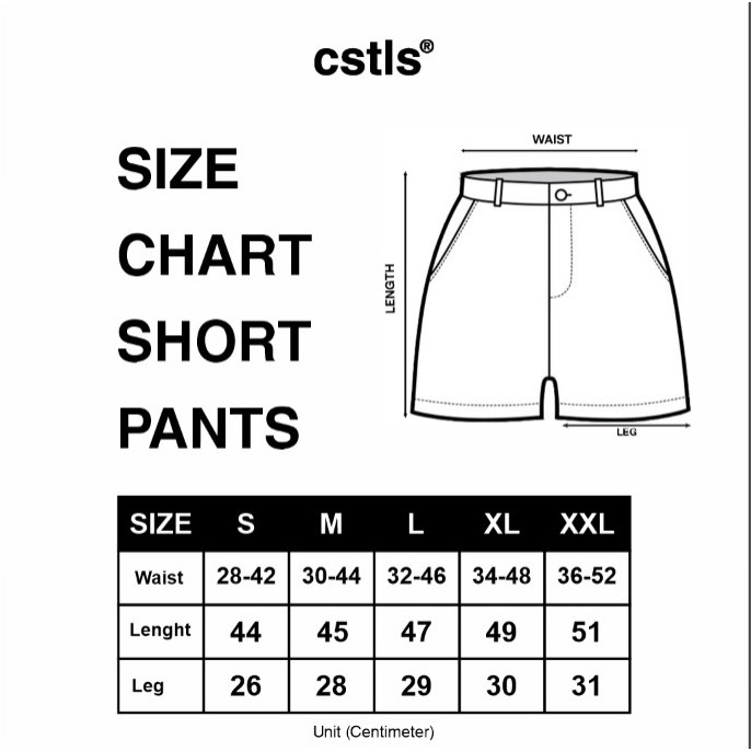 SPECIAL PROMO Castles.id THORNS Short Pants Black