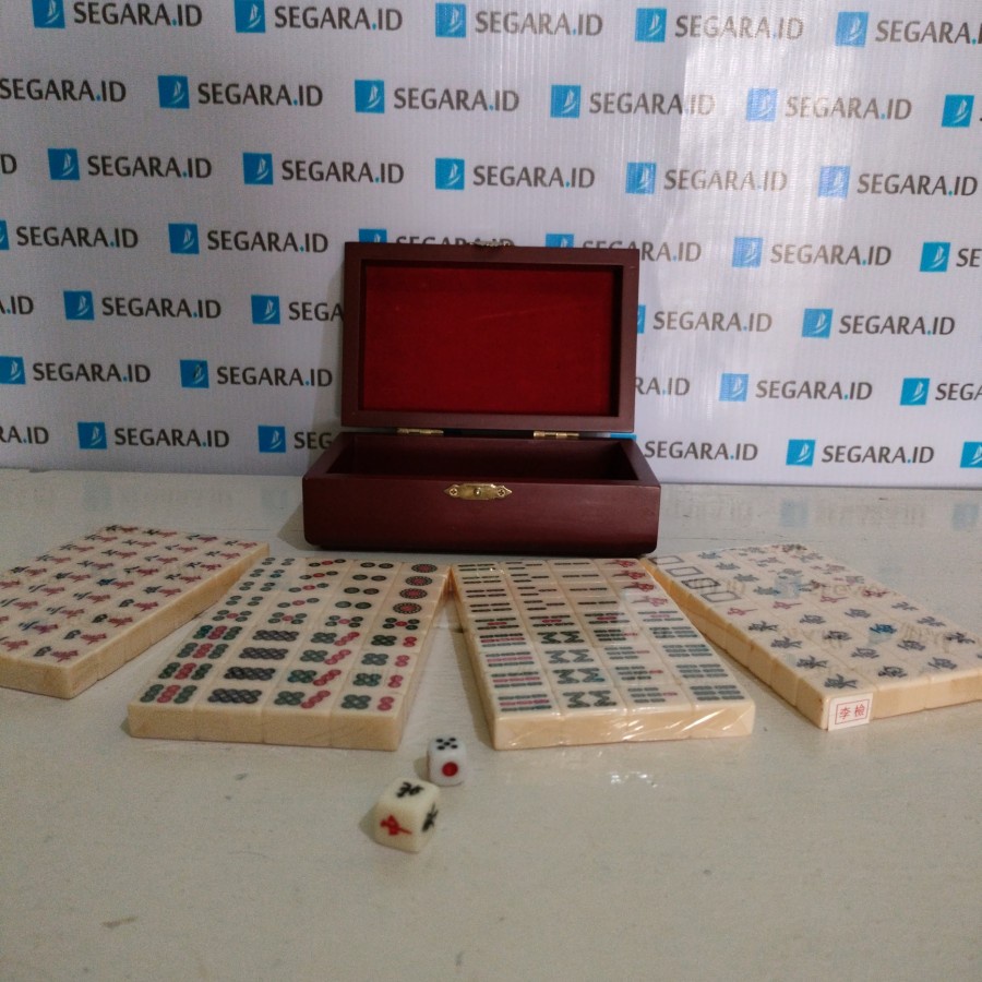 Board Game - Mahyong Mahjong Catur Cina Kecil Box Kayu