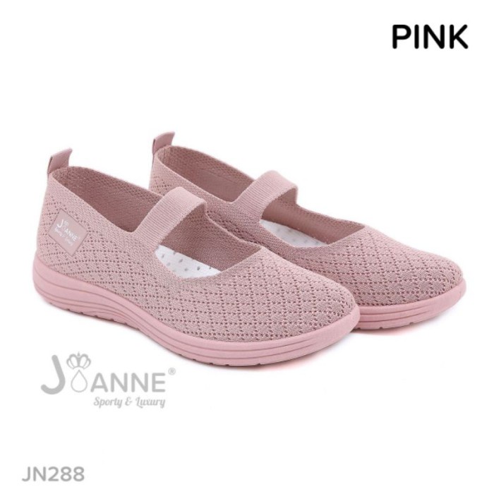 Joanne] Sepatu Flyknit Flat Shoes Import Jn288