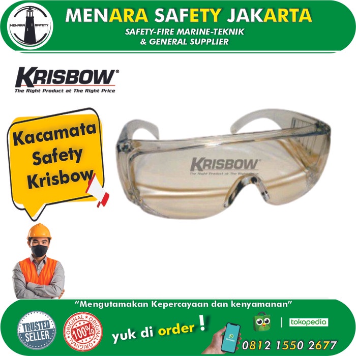 Kacamata Safety Krisbow Kw1000542 / Safety Glasses Krisbow