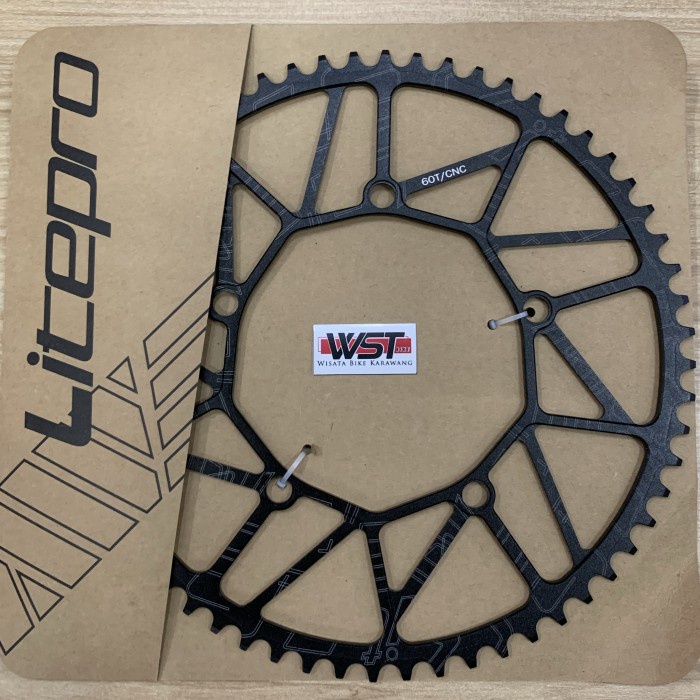Promo Chainring Litepro 60T Black