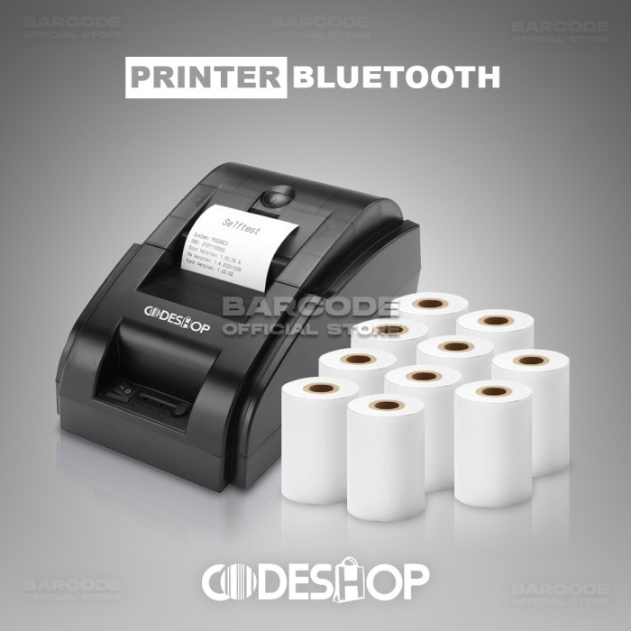 

Paket Cetak Struk Kasir Zaman Now - Printer Bluetooth + Kertas Thermal Original 100% Dan Terpercaya