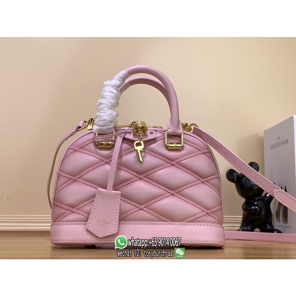 M24453 M23666 Louis LV alma BB shell handbag sling shoulder crossbody tote with protective feet