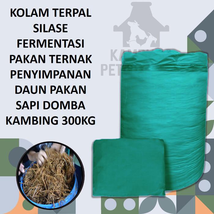 Kolam Terpal Silase Fermentasi Pakan Sapi Penyimpanan Pakan Sapi 300Kg