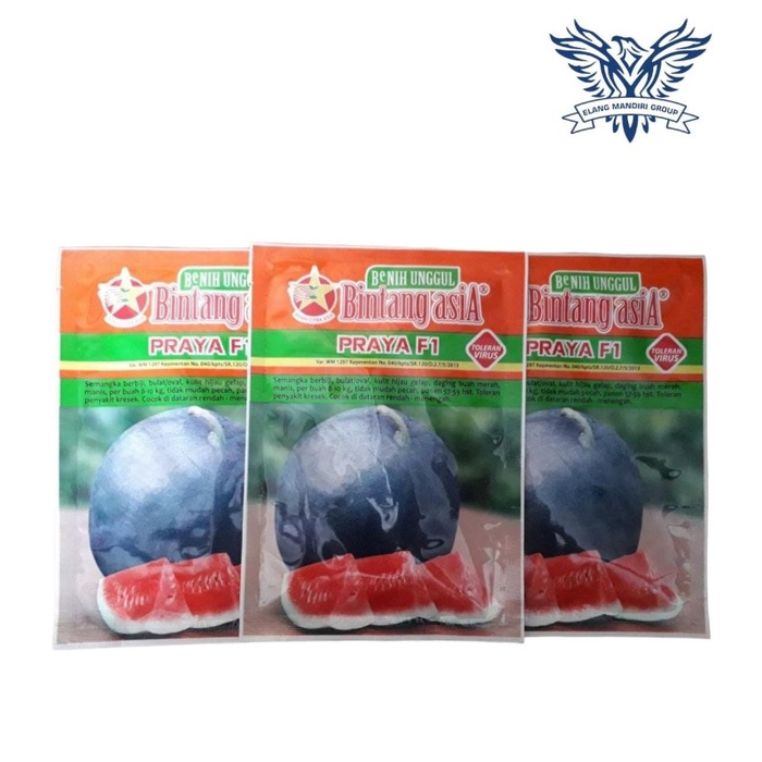 Terbaru Benih Unggul Semangka Praya F1 20 Gram Bibit Unggul Bintang Asia Promo Terlaris