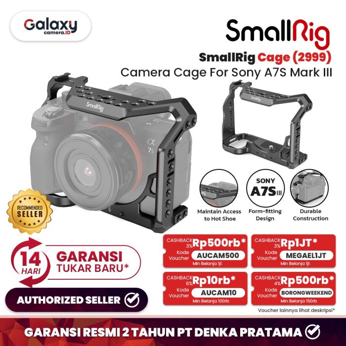 SMALLRIG CAGE FOR SONY A7S MARK III A7SIII A7S III (2999) ORI RESMI