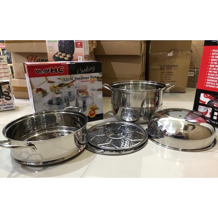 [Ori] Panci Kukus / Dandang Kukus / Steamer 2 Susun Terbaru