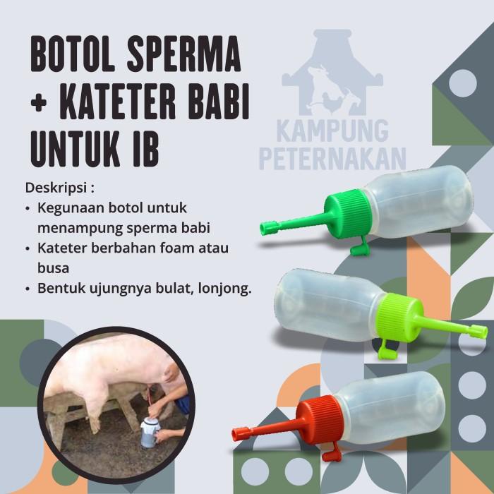 Kateter Babi Chateter Babi Foam Spiral + Botol Sperma 1set