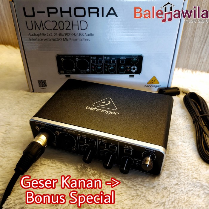 Sound Card Soundcard Behringer umc202hd UMC 202 HD UMC202 HD Original