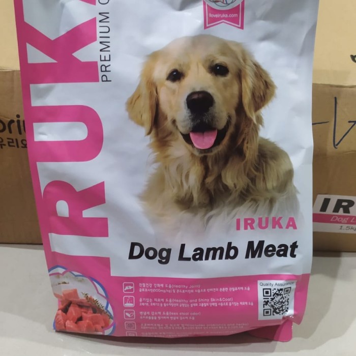 IRUKA DOG FOOD LAMB MEAT GRAIN FREE 1.5KG MAKANAN ANJING