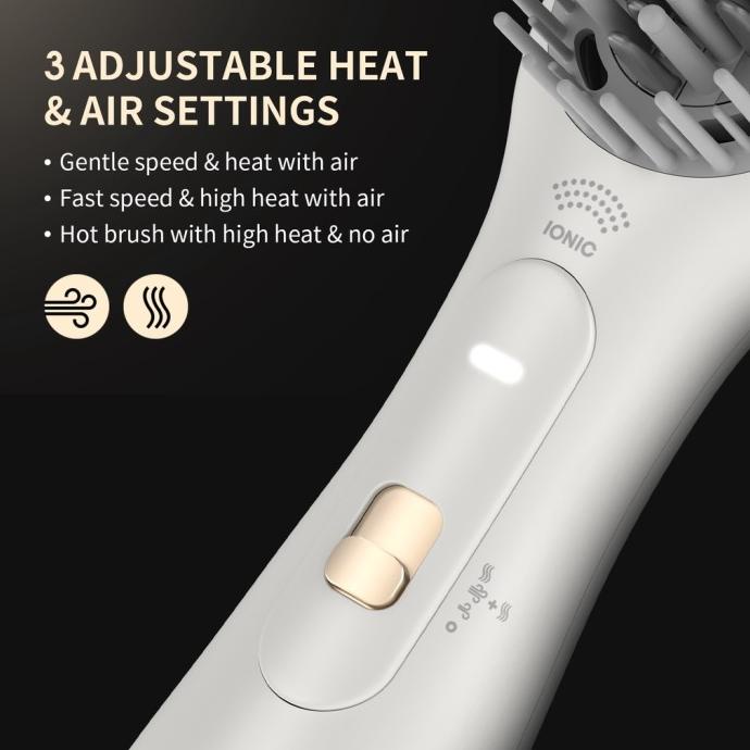 Livchic catokan hair dryer + Sisir Styling 2-in-1 Hot Air Comb Rambut