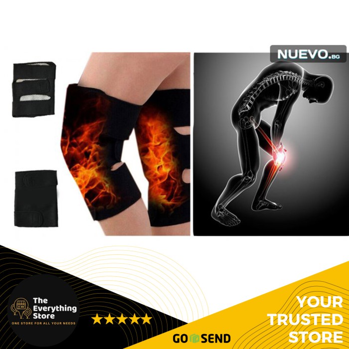 256 Magnet Infra Merah Terapi Sendi Lutut Original (1 Pasang )