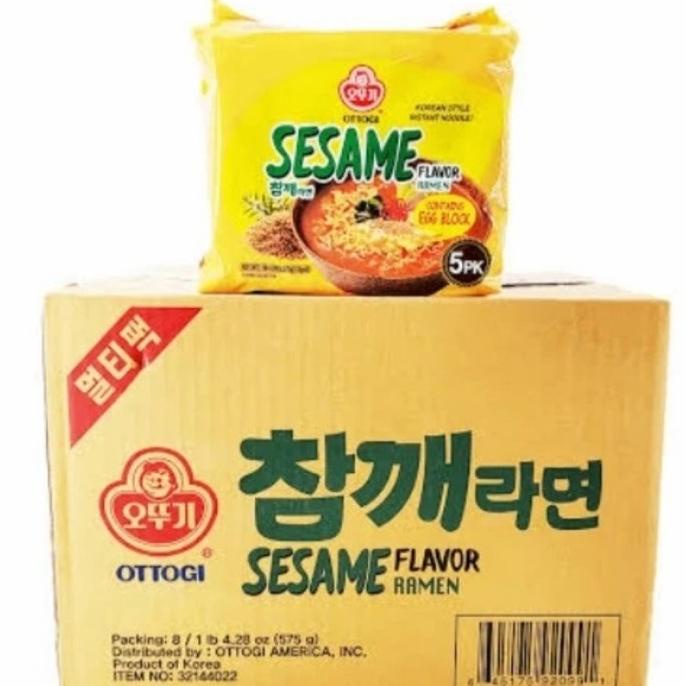 

Ottogi Mie instan rasa wijen Sesame ramen 5 (115gr x 5pack ) AS85