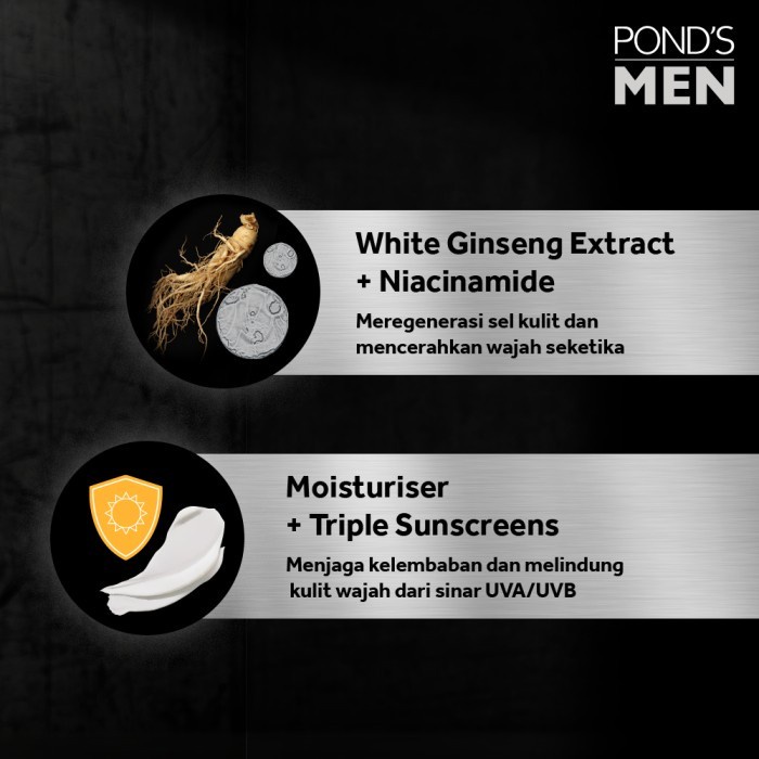 Terbaru Ponds Men Bright Boost Face Moisturizer - 20Ml - Isi 3