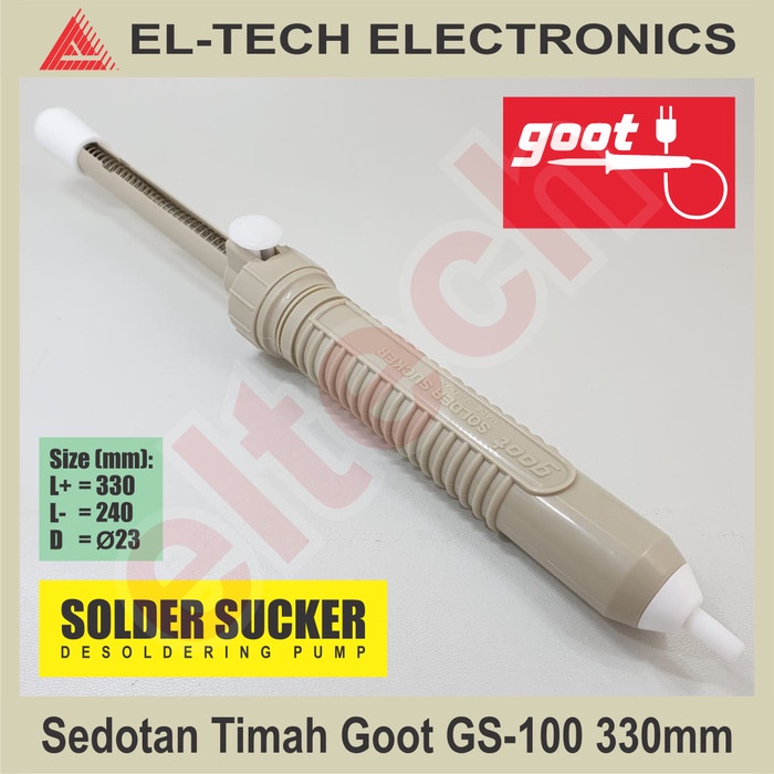 TERLARIS 330mm 330 33cm Solder Sucker Pump Sedotan Penghisap Timah GOOT GS-100